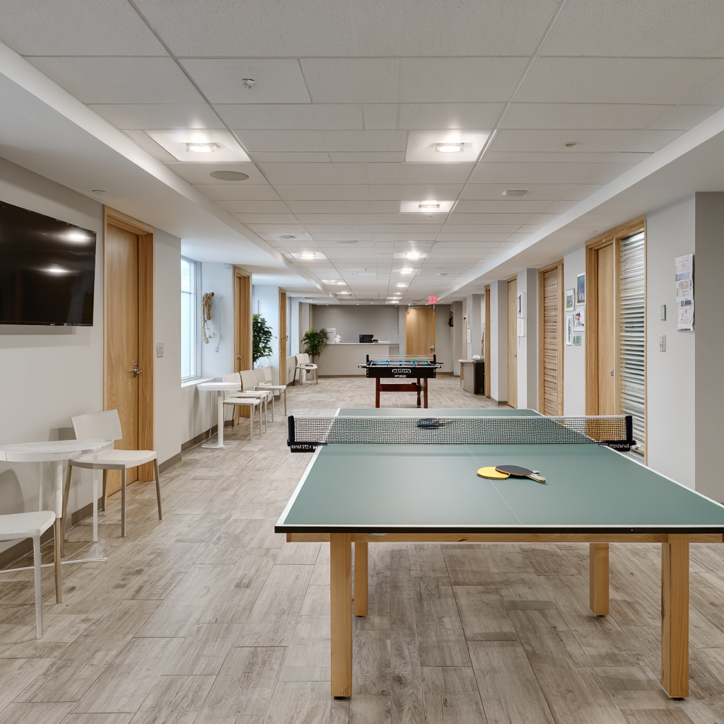 Welcoming entrance and admissions area at HH Helpline in San Francisco